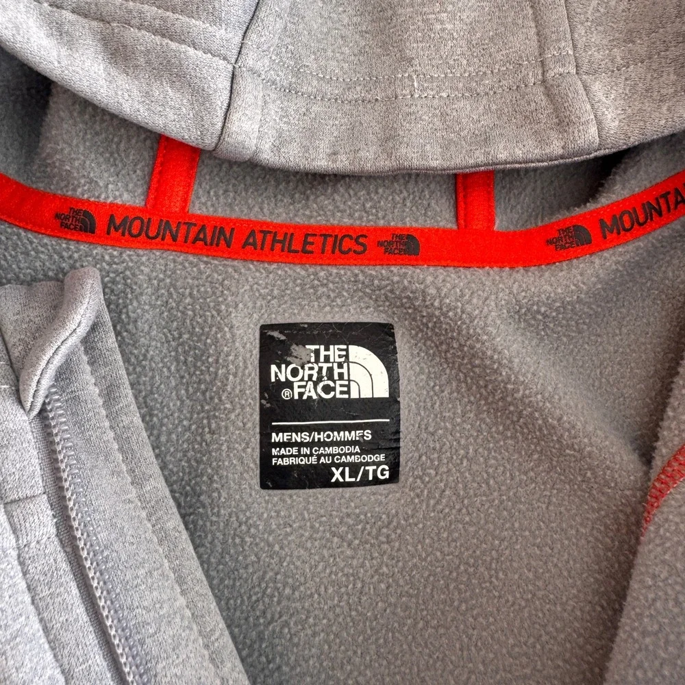The‎ North Face Hoodie Mens XL Gray Mountain Athletics Full Zip Fleece Jacket